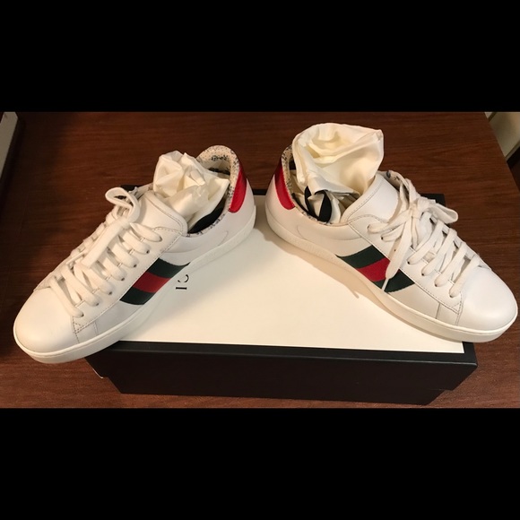 Gucci Ace Sneakers white Authentic US Womens 8 Mens 5.5 - Picture 2 of 9